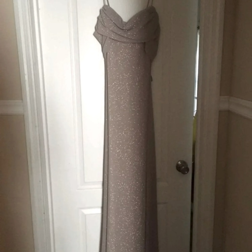 dillards gold dress